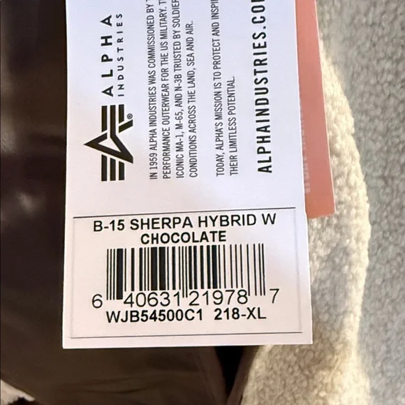 Alpha Industries Brown and Cream Bomber Jacket - Picture 15 of 15